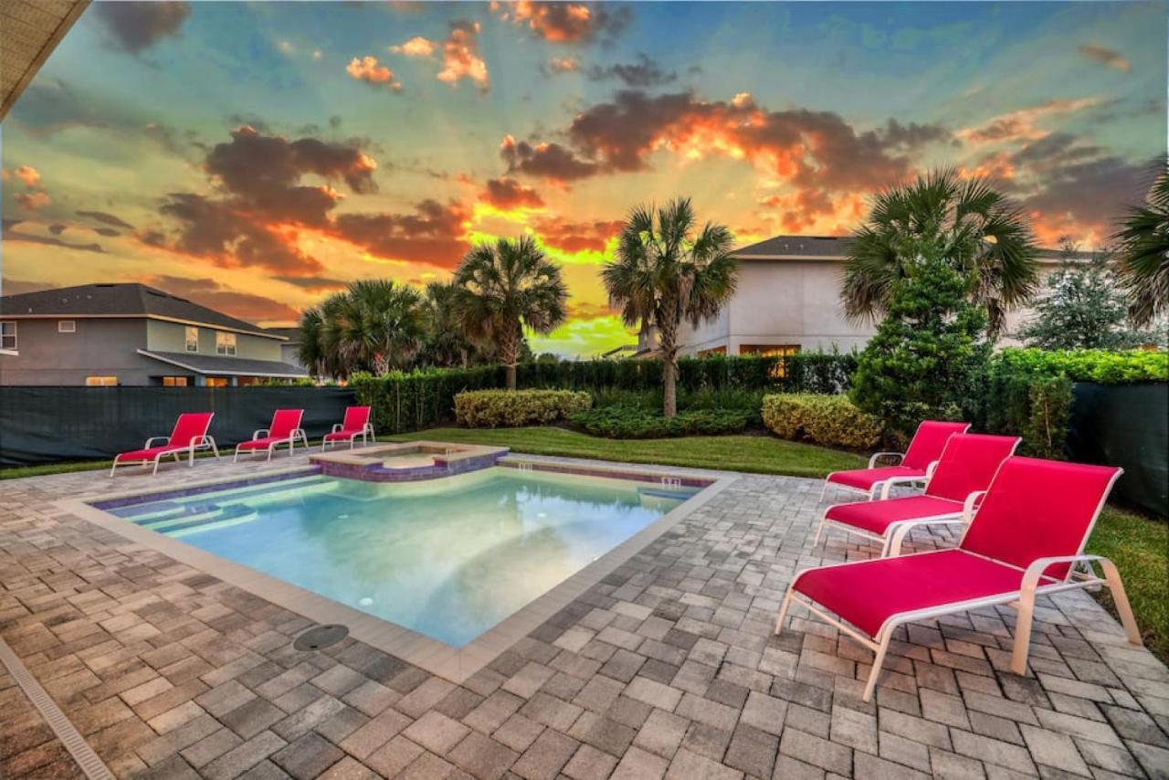 Spacious 8 Bdr Family Home With Arcades And Free Pool Heat オーランド エクステリア 写真